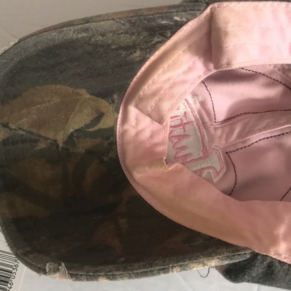 JUSTIN BOOTS CAMO PINK OUTDOOR HAT CAP WESTER PRODUCTS ADJUSTABLE - Picture 5 of 5